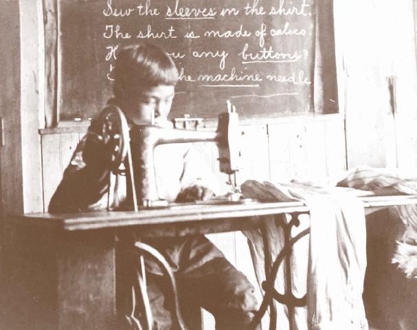 Eskimo boy at the school in Wales - circa 1910