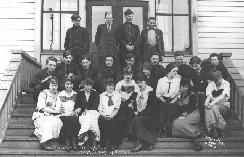 Classes of public and high school, Nome, 1915-1926