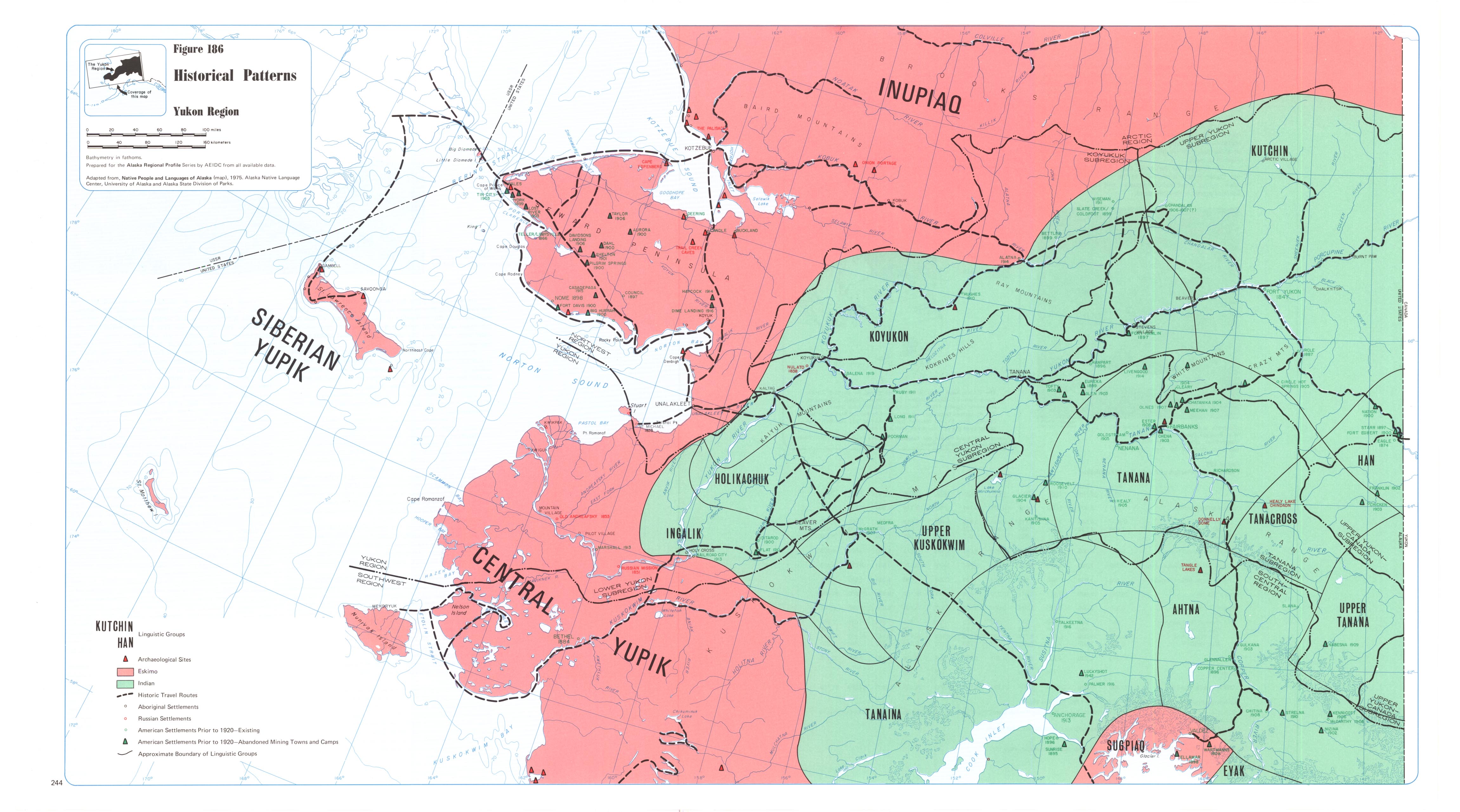 Map of Historical Patterns of the Yukon Region